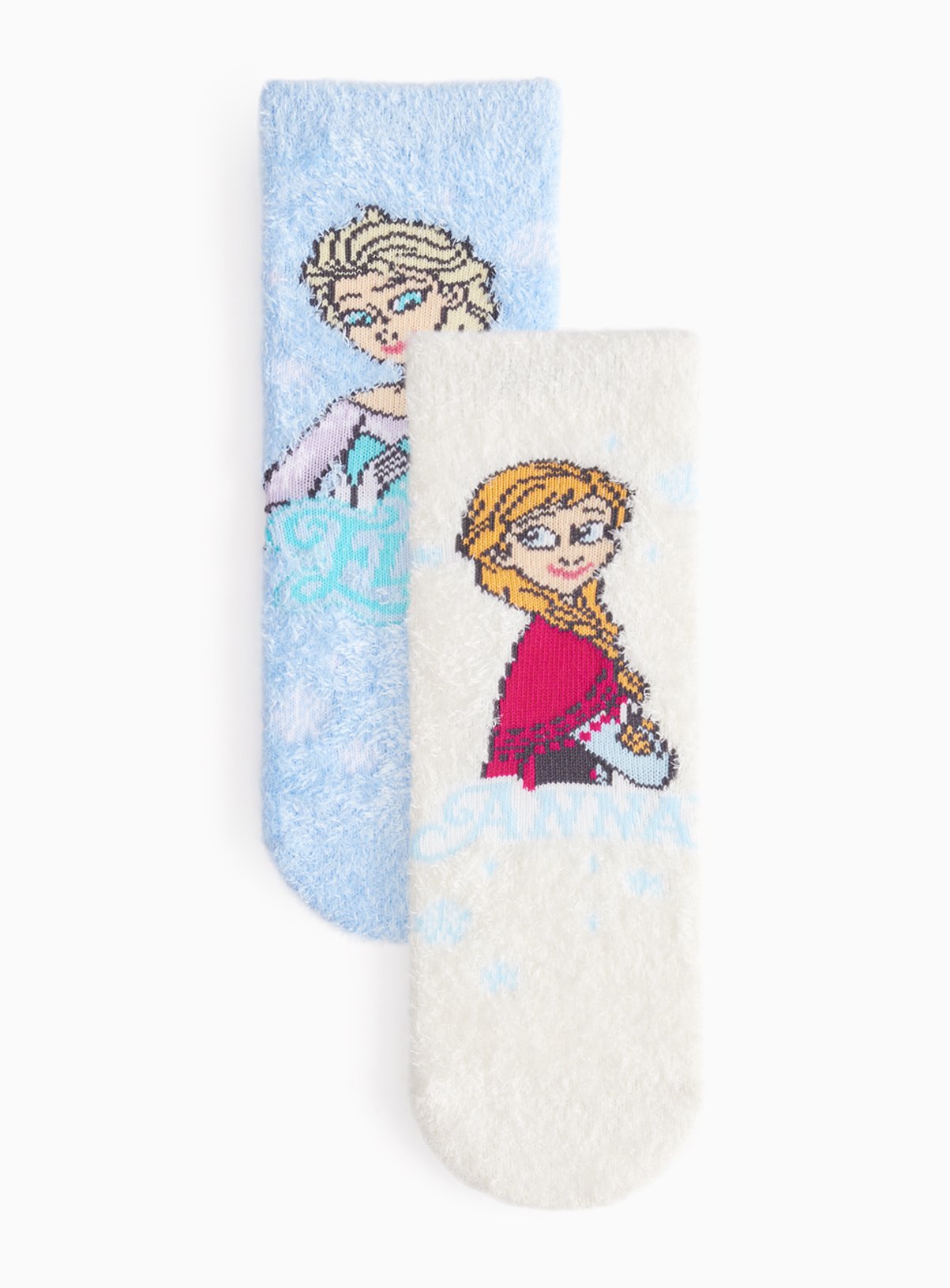 Disney Frozen Anna & Elsa Cosy Socks 2-Pack 6-8.5 Infant - Image 1 thumbnail